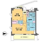 カスタリア目白 701号室間取り画像