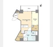 リヴィコート下落合 204号室間取り画像