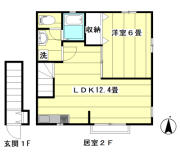 FIZOきつね塚 201号室間取り画像