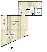 ラルゴ西早稲田 ５０２号室間取り画像