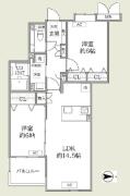 朝日マンション目白 ３０３号室間取り画像