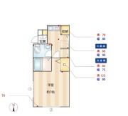 ガーデニア目白 101号室間取り画像