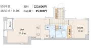 ESCENARIO　MEJIRO　～エスセナーリオ目白～ 1001号室間取り画像