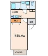 アムール学習院下 101号室間取り画像