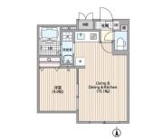 目白19号マンション 203間取り画像