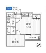 T's Cuore MUSE落合南長崎 (ティーズクオーレミューズ) 202間取り画像