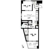 スカイフラット10 901間取り画像