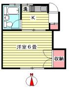 目白ヒルズ 205号室間取り画像