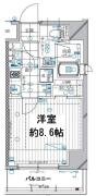 レガリス高田馬場 704間取り画像