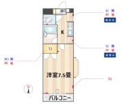 アドニス目白 301号室間取り画像
