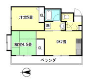 プランドール目白 301号室間取り画像