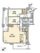 中落合パークホームズ 6F間取り画像