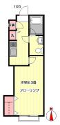 グレイス落合 105号室間取り画像