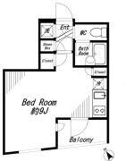Beverly Homes 早稲田Ⅱ(ビバリーホームズ早稲田2) 102間取り画像